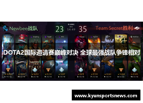 DOTA2国际邀请赛巅峰对决 全球最强战队争锋相对