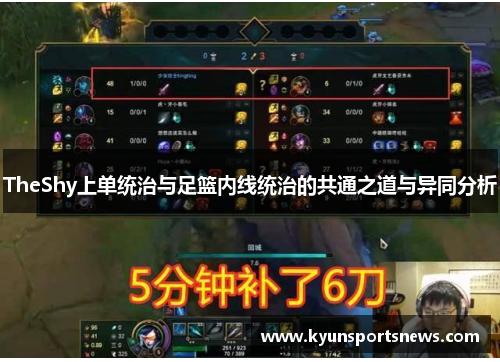 TheShy上单统治与足篮内线统治的共通之道与异同分析